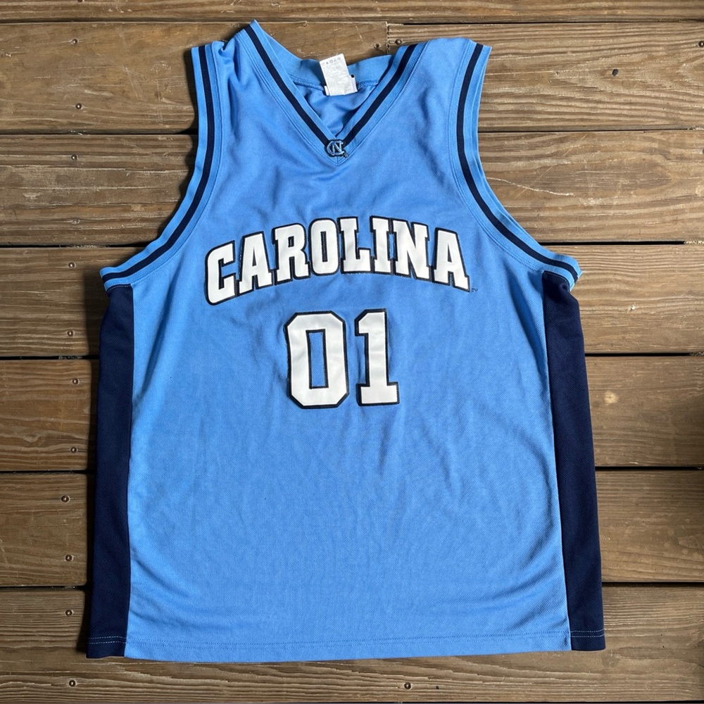 VTG Foot Locker NCAA UNC Tar Heels Basketball Jersey #01 Mens XL EUC
